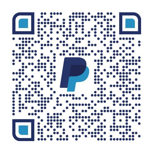 QR code linking to Pay Pal