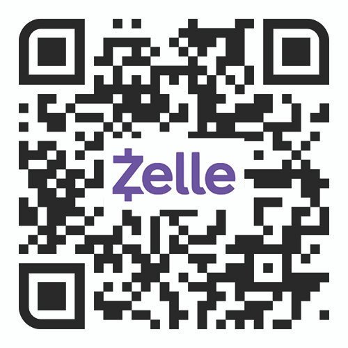 QR code linking to Zelle